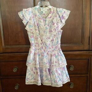 ⭐️ LIKE NEW ⭐️ sold out! LoveShackFancy lilac floral lace dress! XS